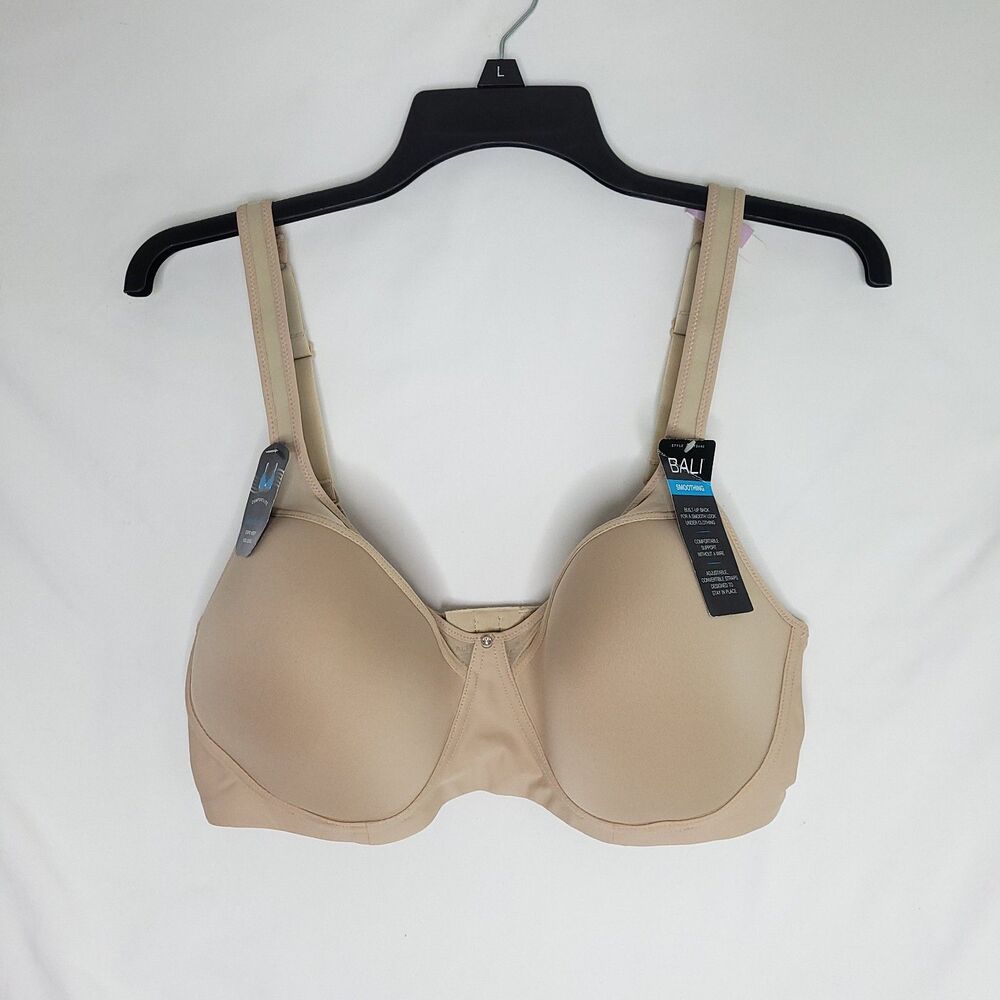 Bali Smoothing Comfortlite No Wire Bra  In Nude Size 42 D (NWT)